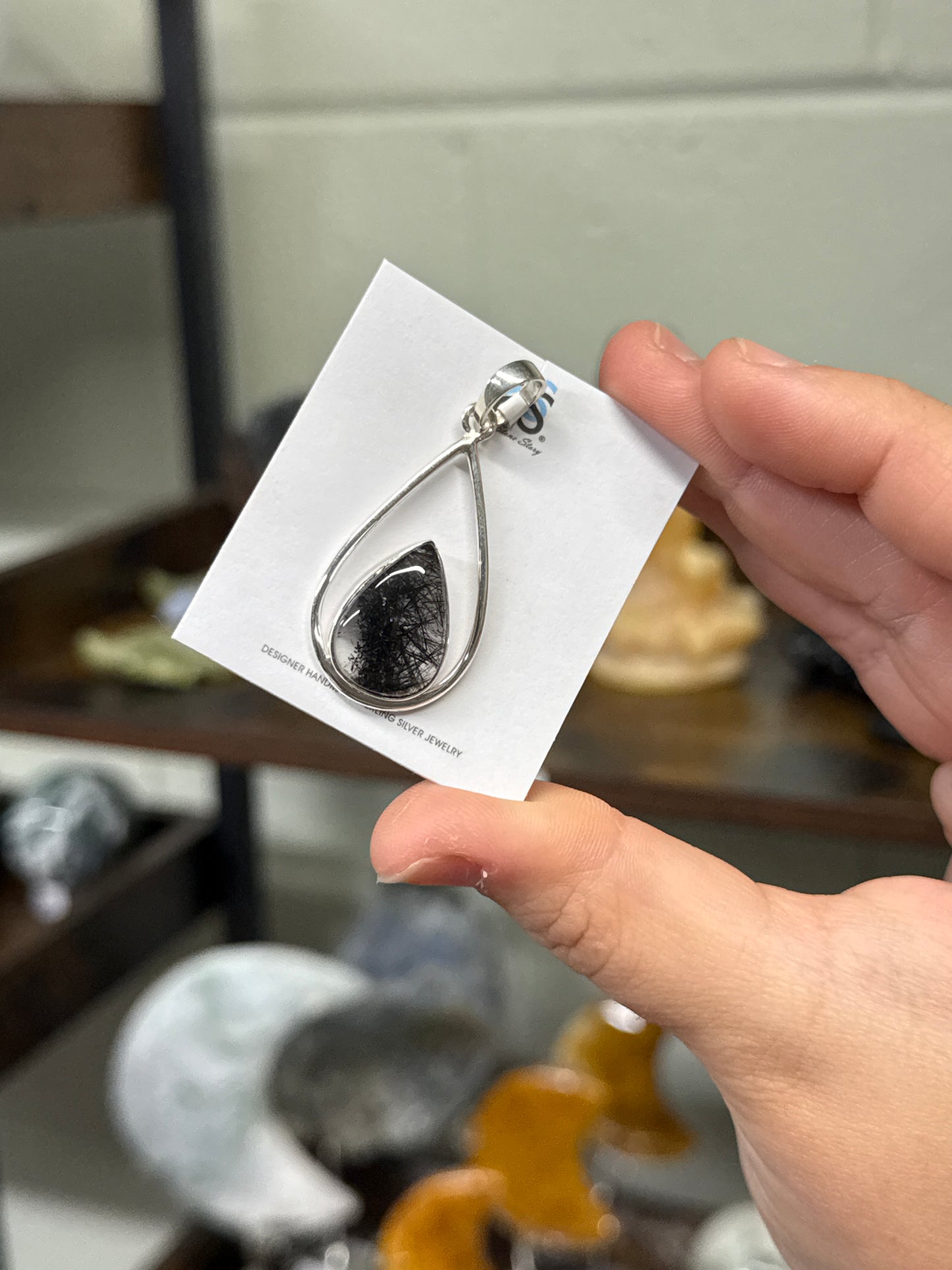 Black Rutile Pendant
