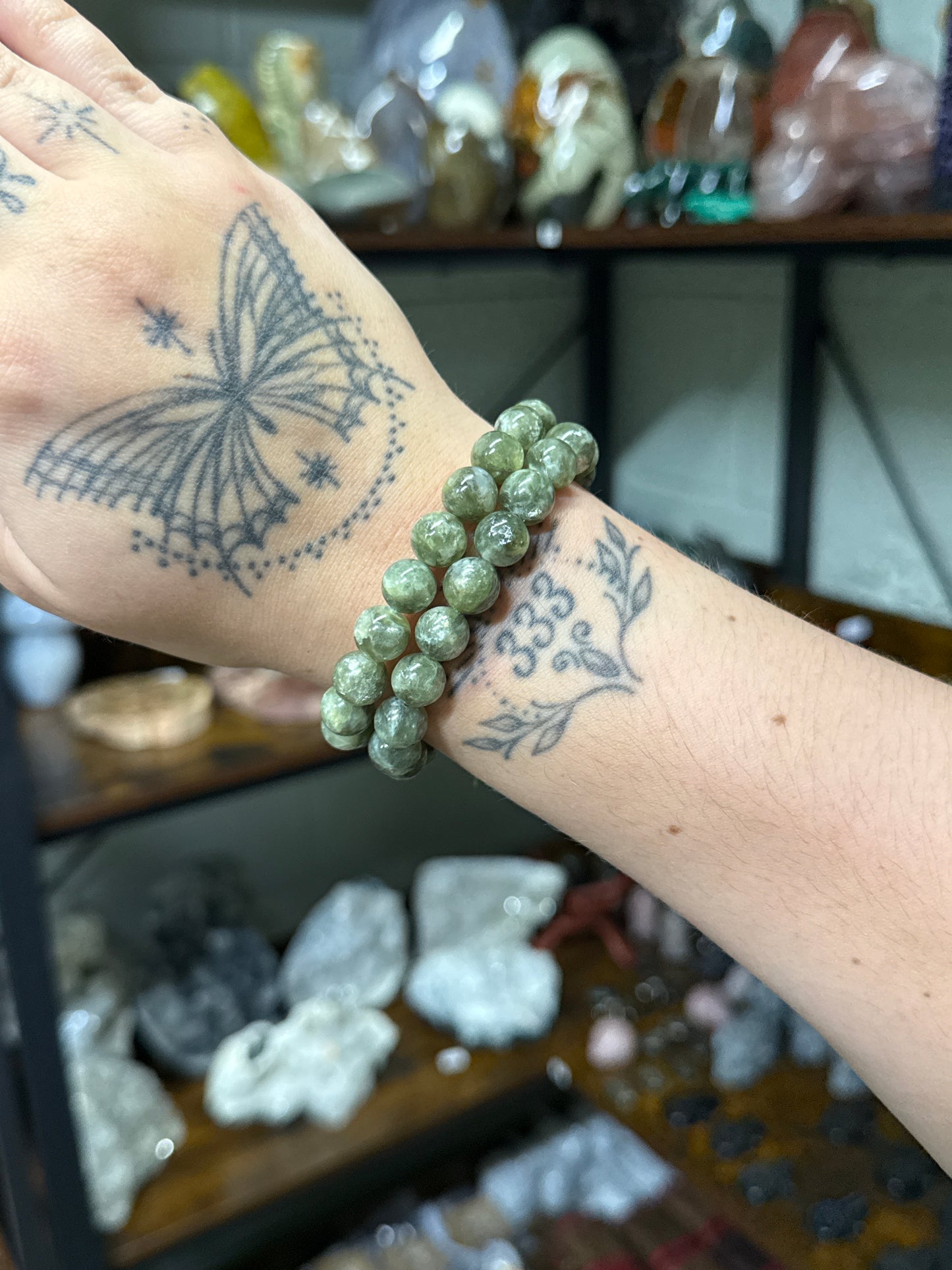 Green Mica Bracelets