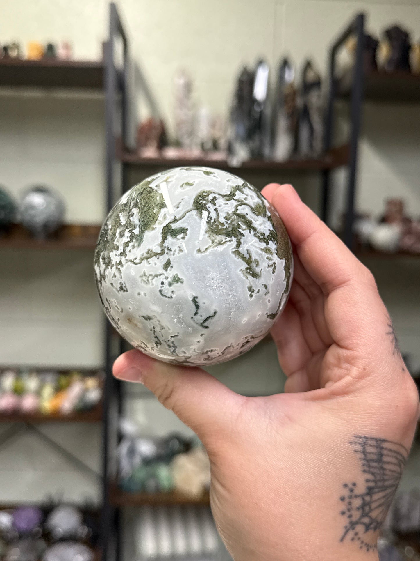 Moss Agate Sphere (30)