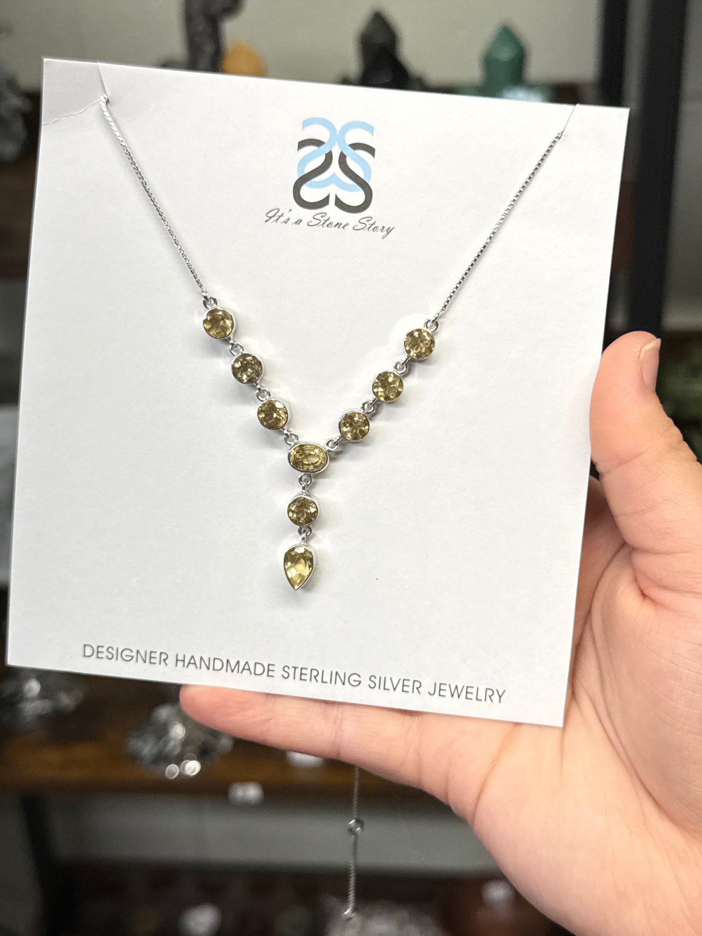 Statement Citrine Necklace