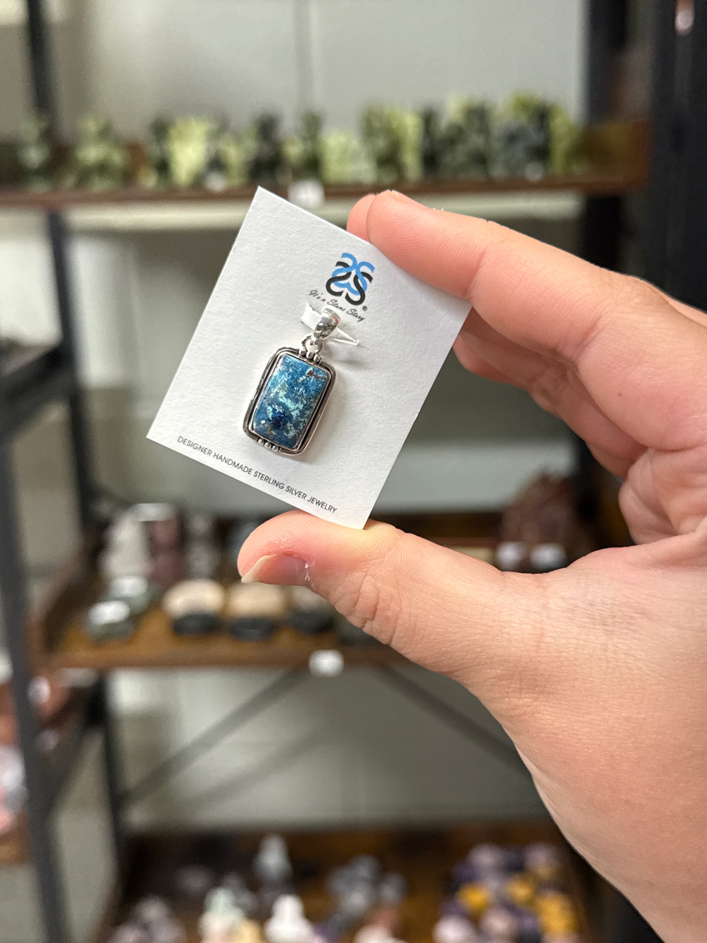 Shattuckite Pendant