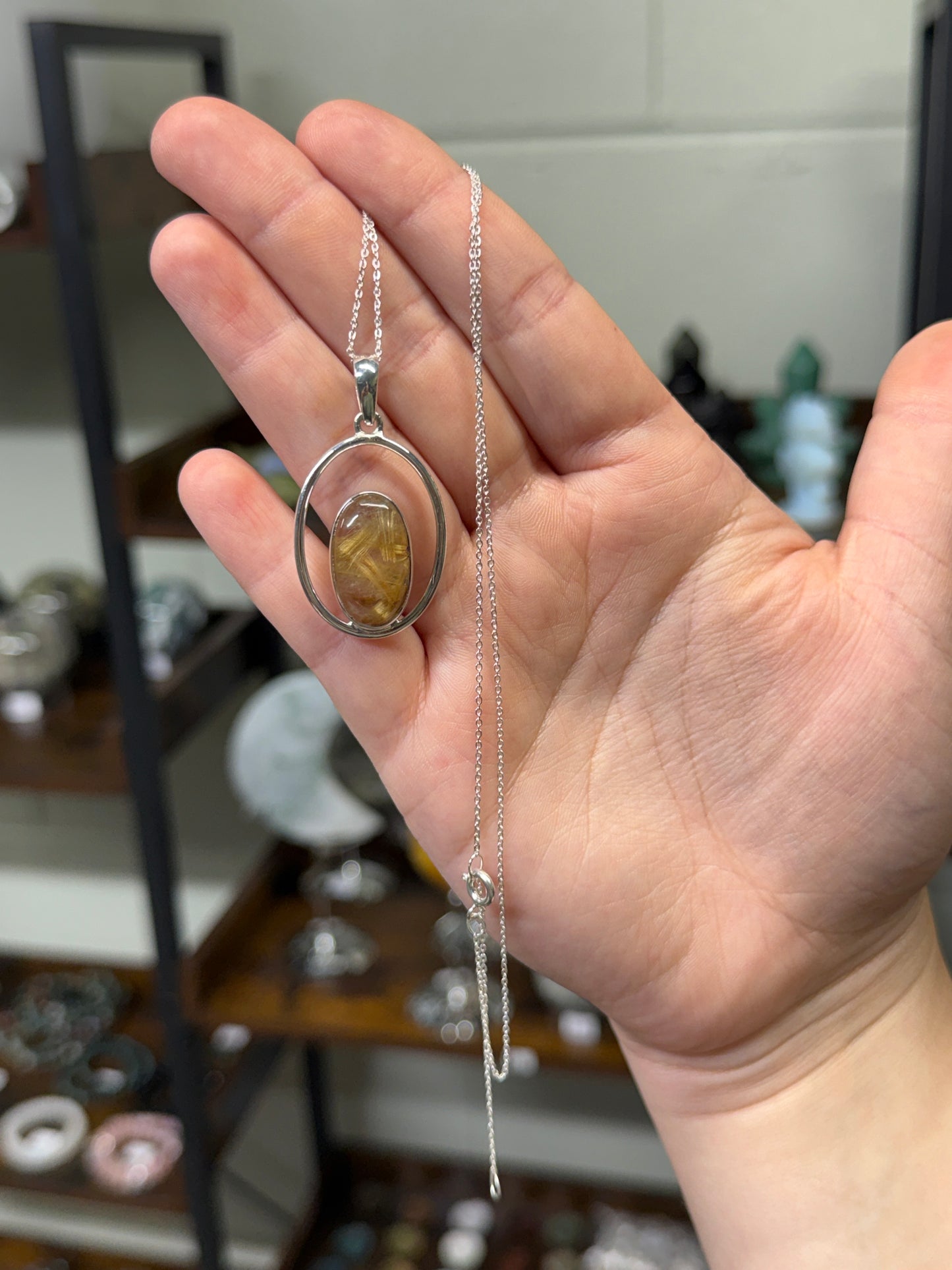 Golden Rutile Pendant