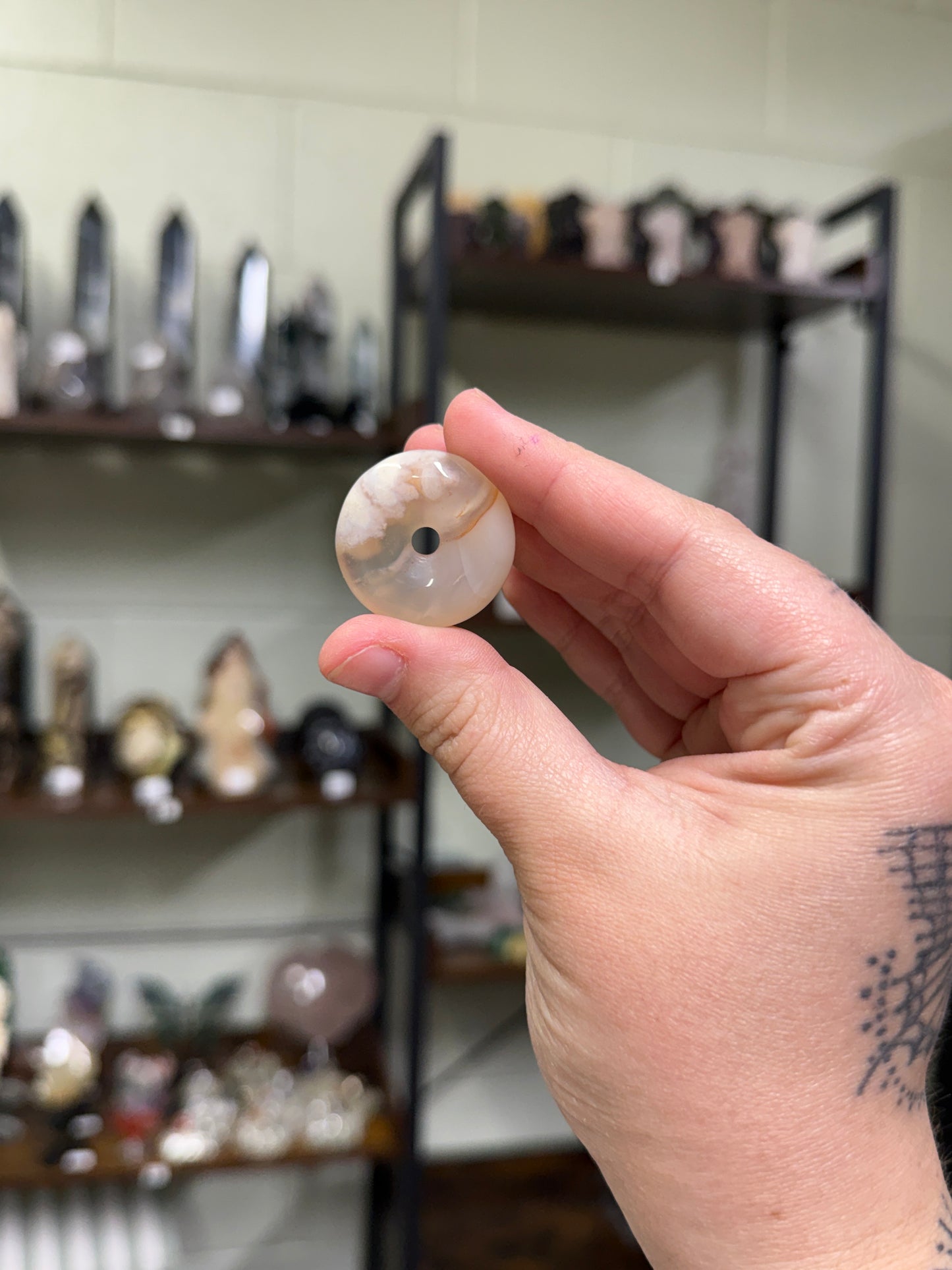 Flower Agate Donuts