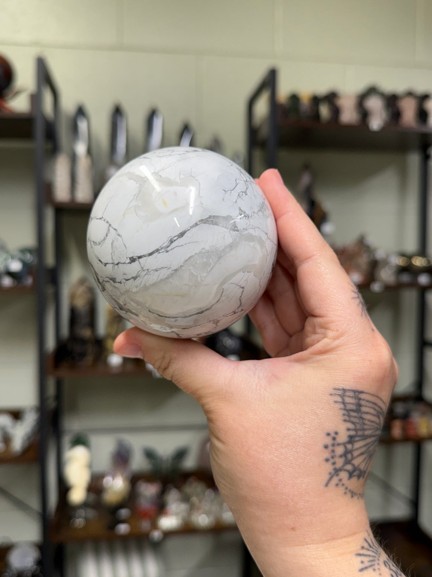 Howlite Sphere (55)