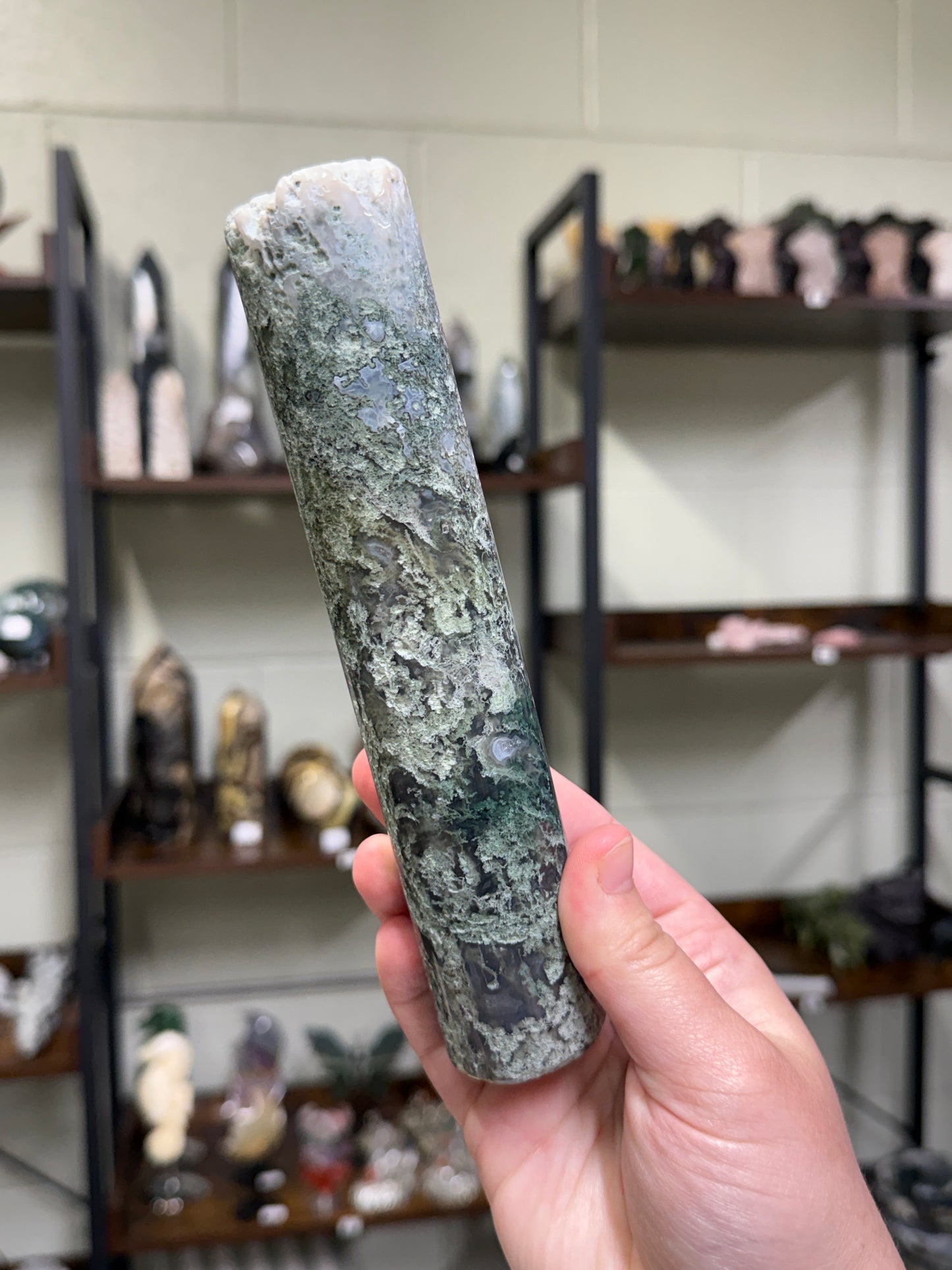 Moss Agate Bracelet Stand