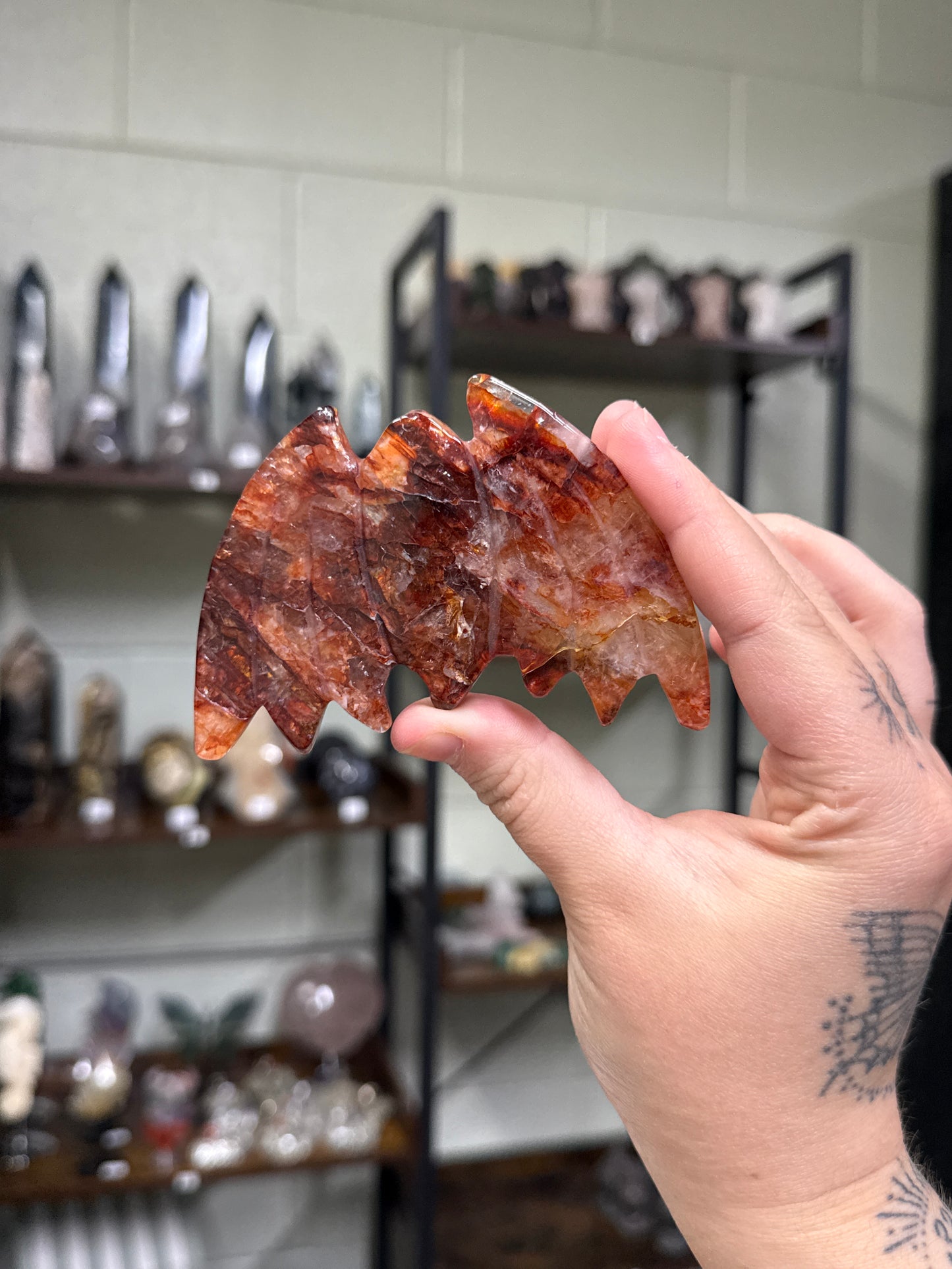 Fire Quartz Bat
