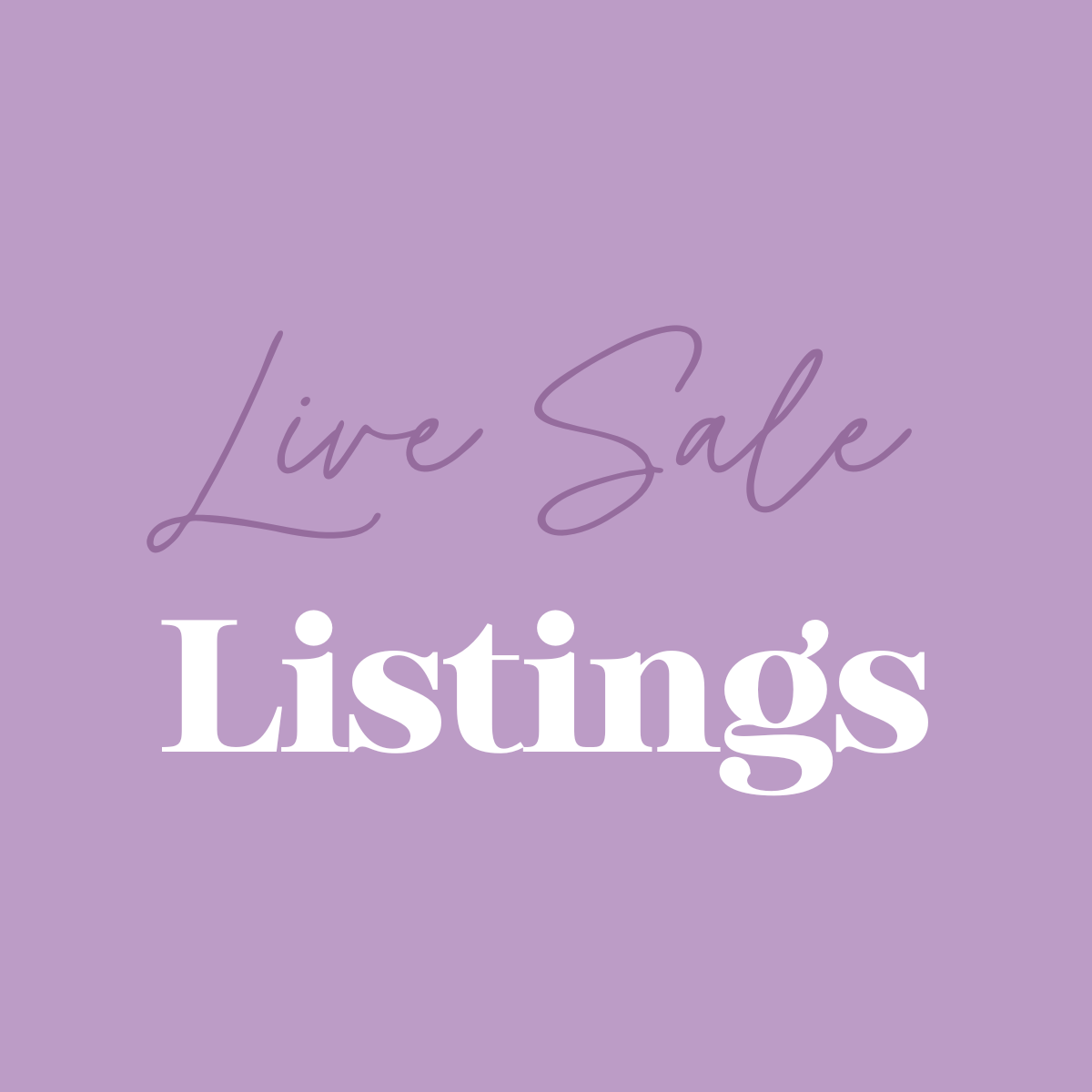 Live Sale Listings