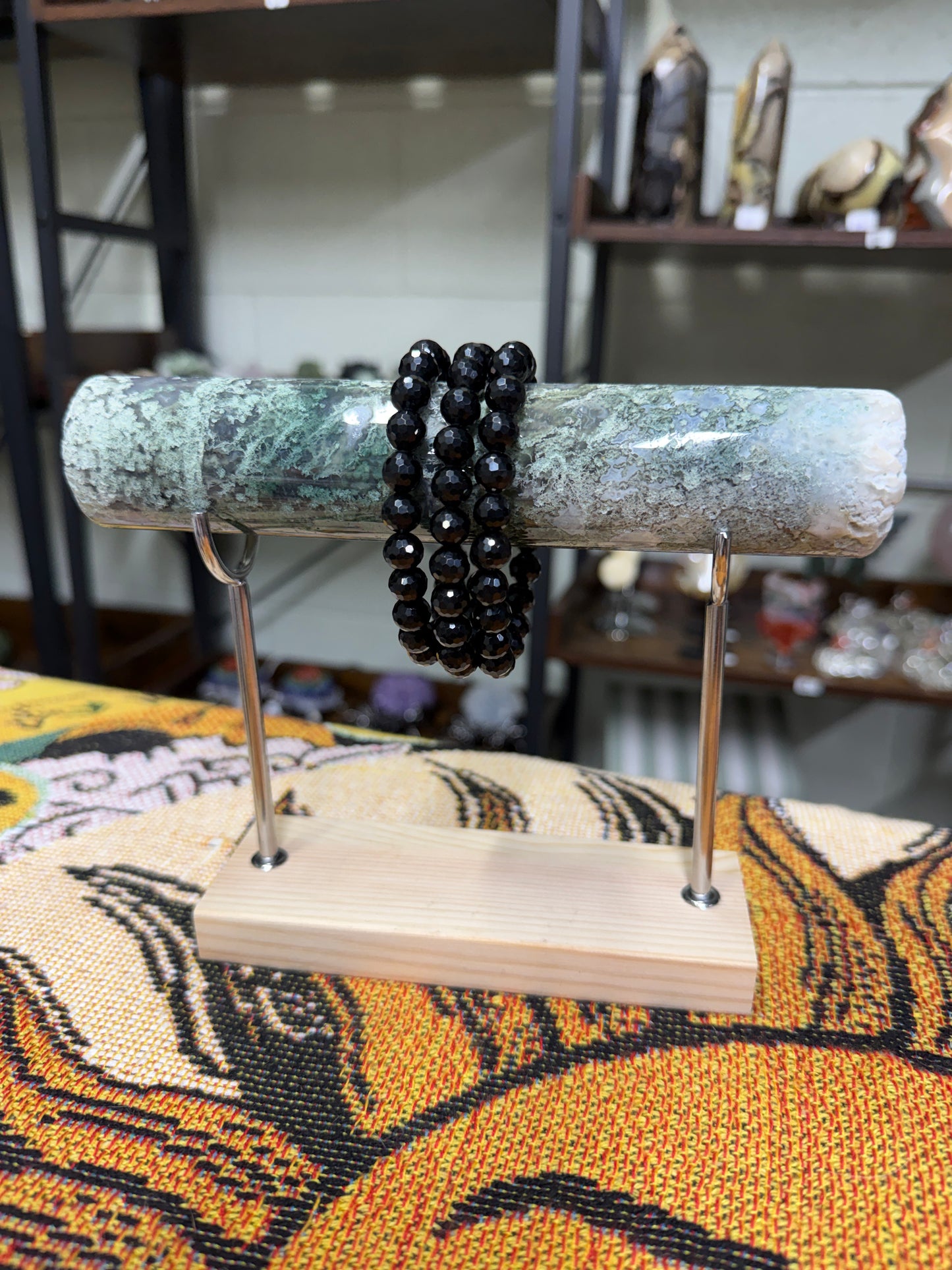 Moss Agate Bracelet Stand