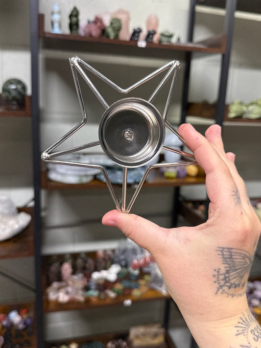 Silver Star Sphere Stand