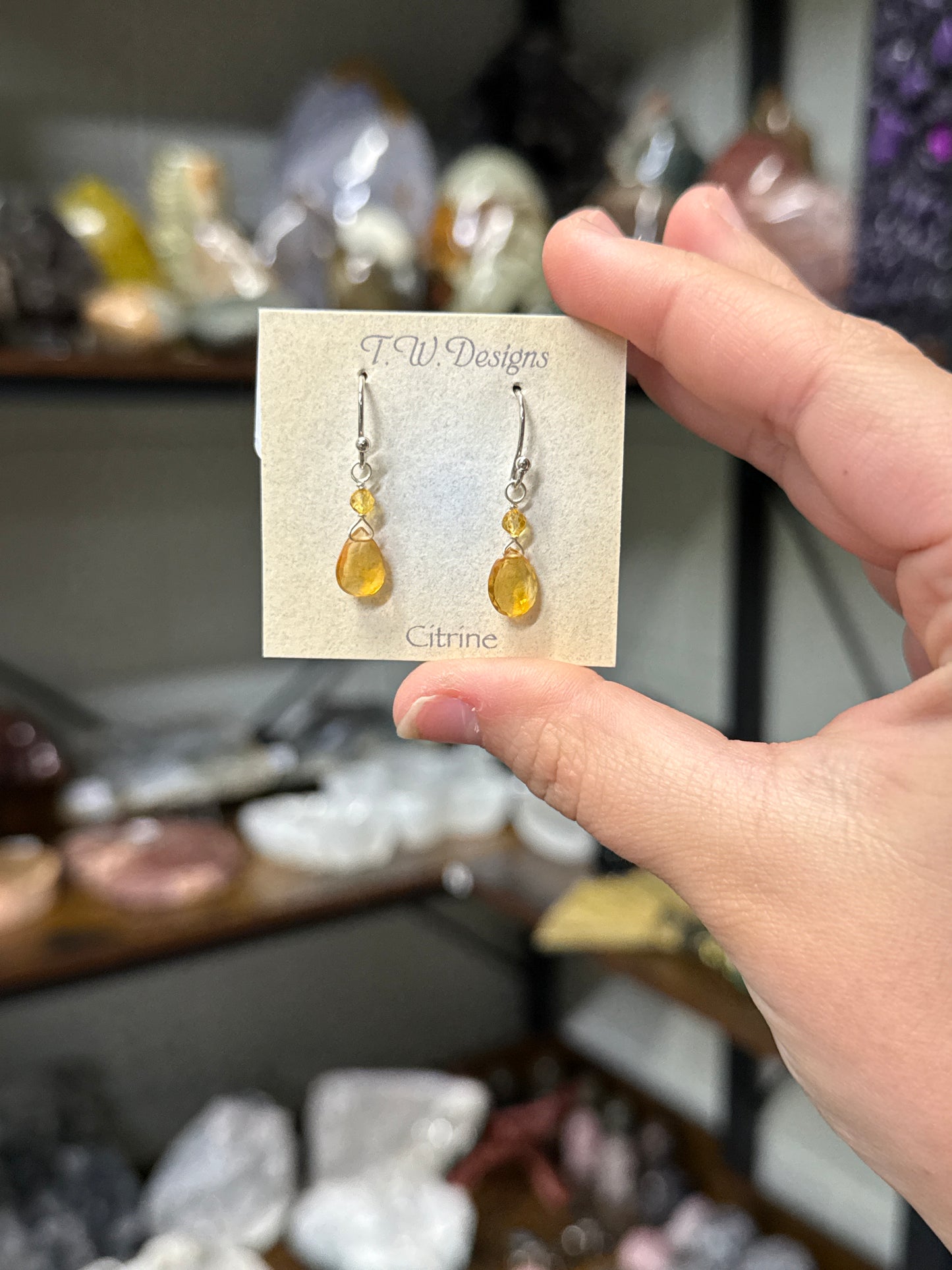 Citrine Dangle Earrings (30)
