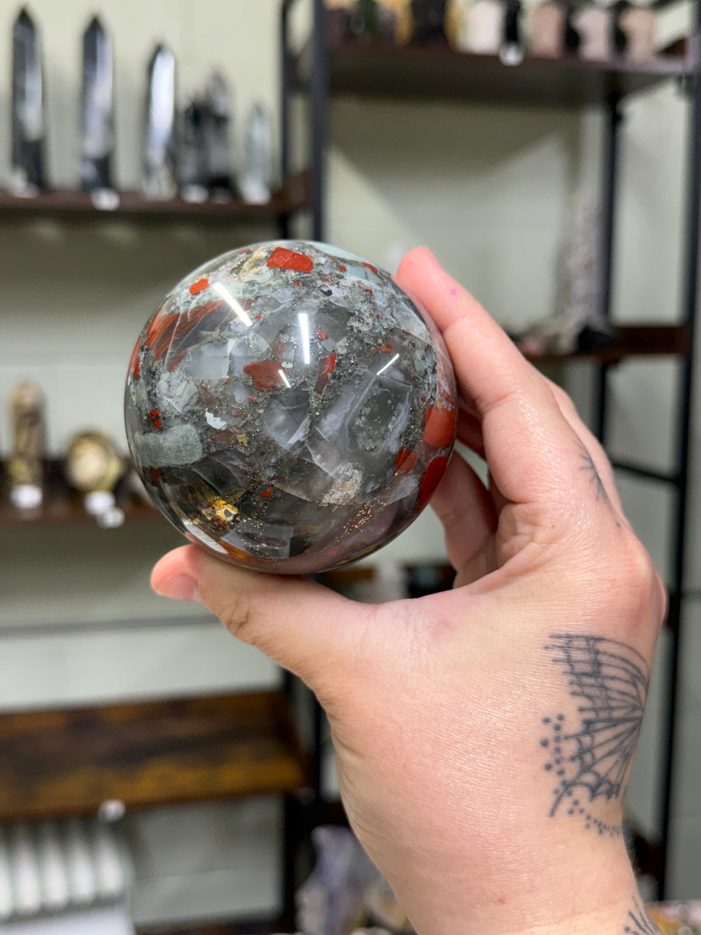 African Bloodstone Sphere (46)