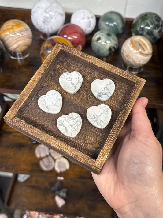 Howlite Mini Heart Bowl