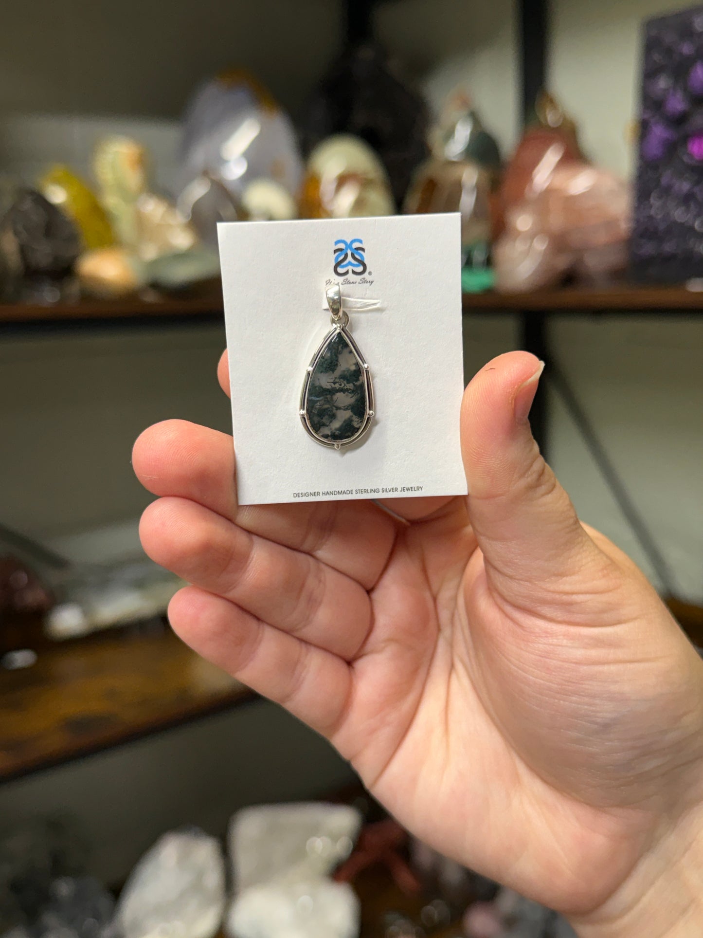 Moss Agate Pendant