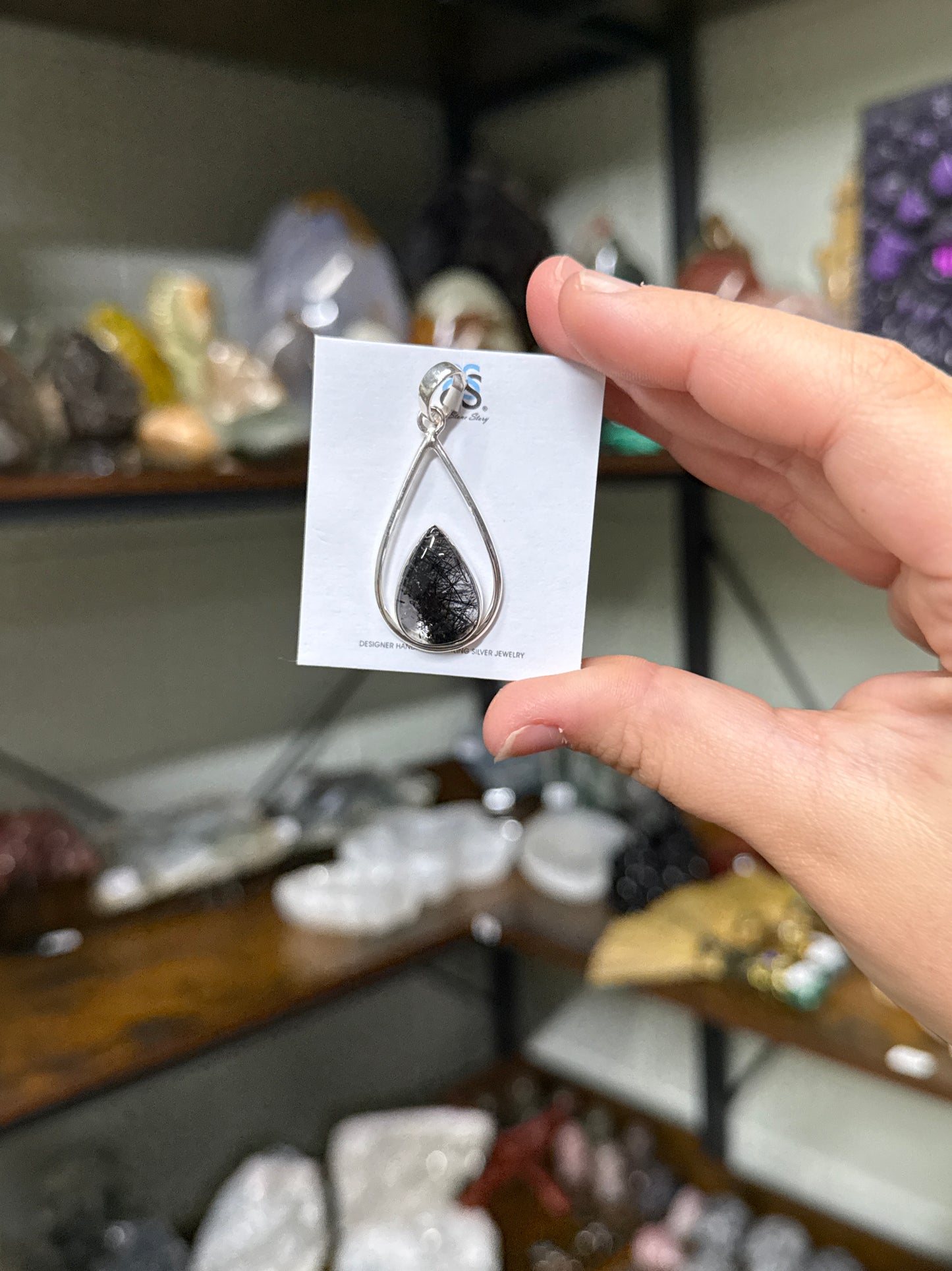 Black Rutile Pendant