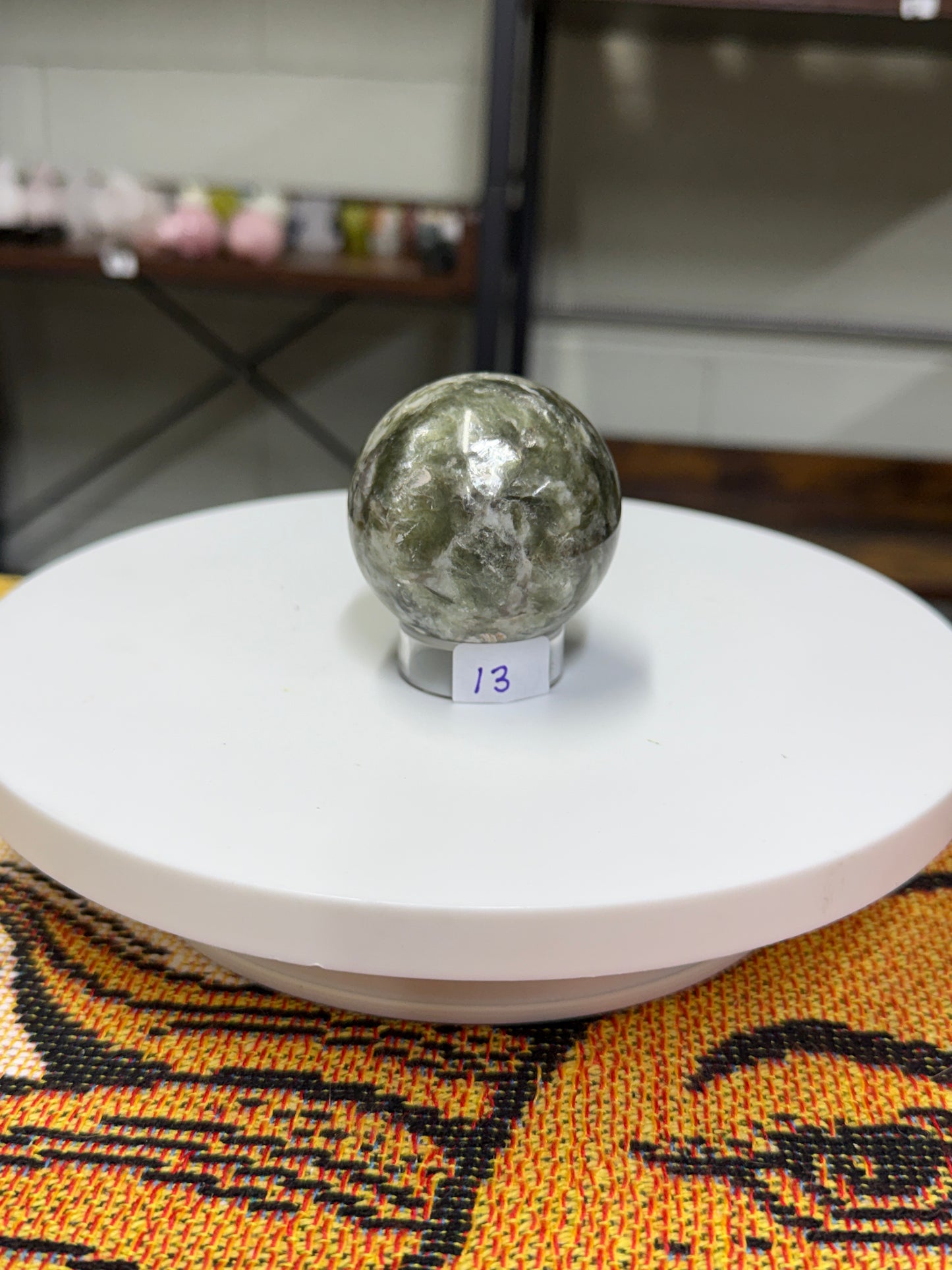 Green Mica Sphere (13)