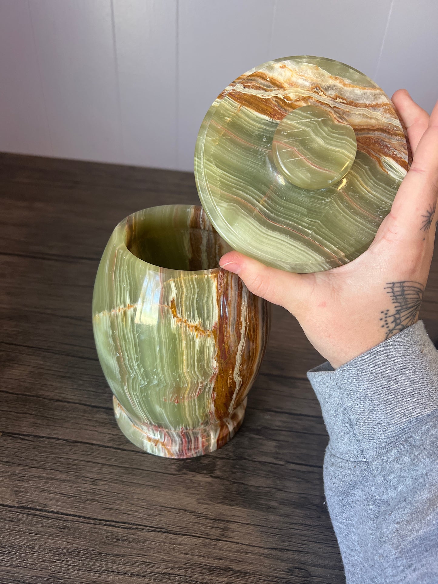 Green Onyx Jar