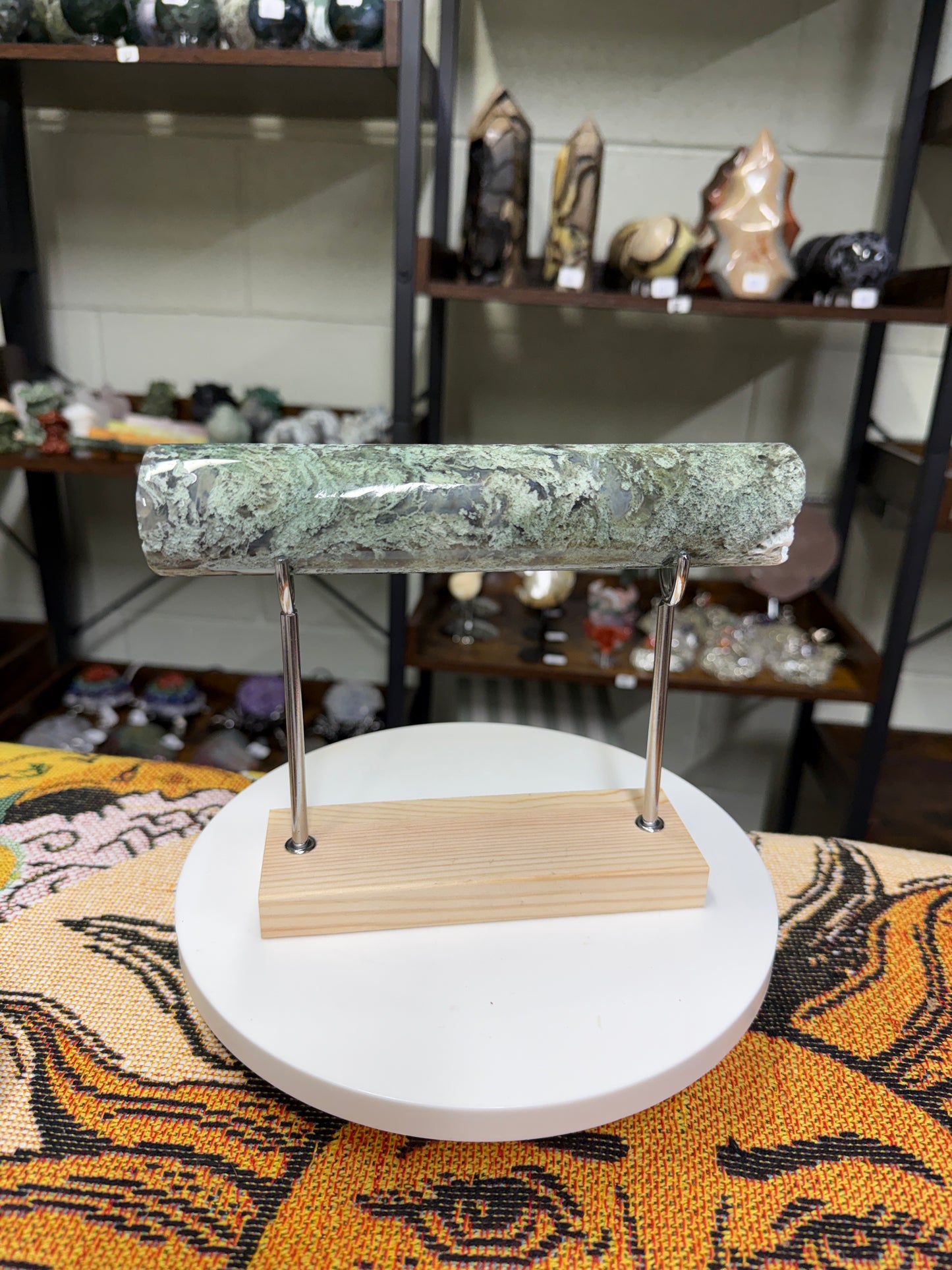 Moss Agate Bracelet Stand
