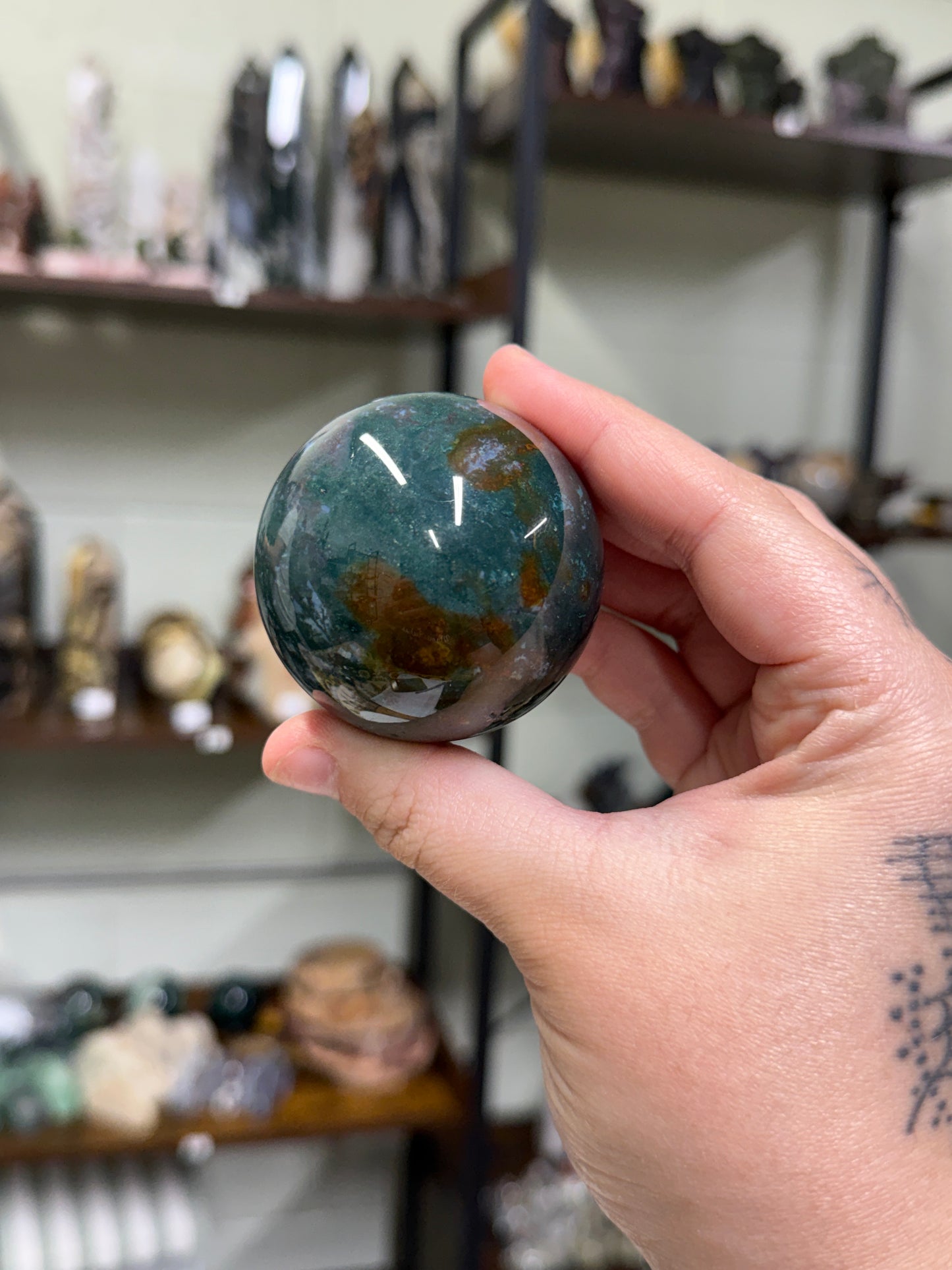 Moss Agate Sphere (11b)