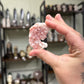 Pink Opal Medusa Carvings