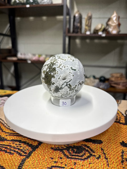 Moss Agate Sphere (30)
