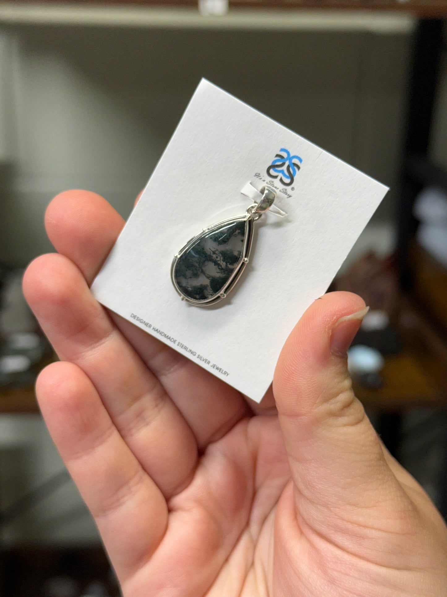 Moss Agate Pendant