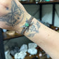 Green Aventurine Butterfly Bangle