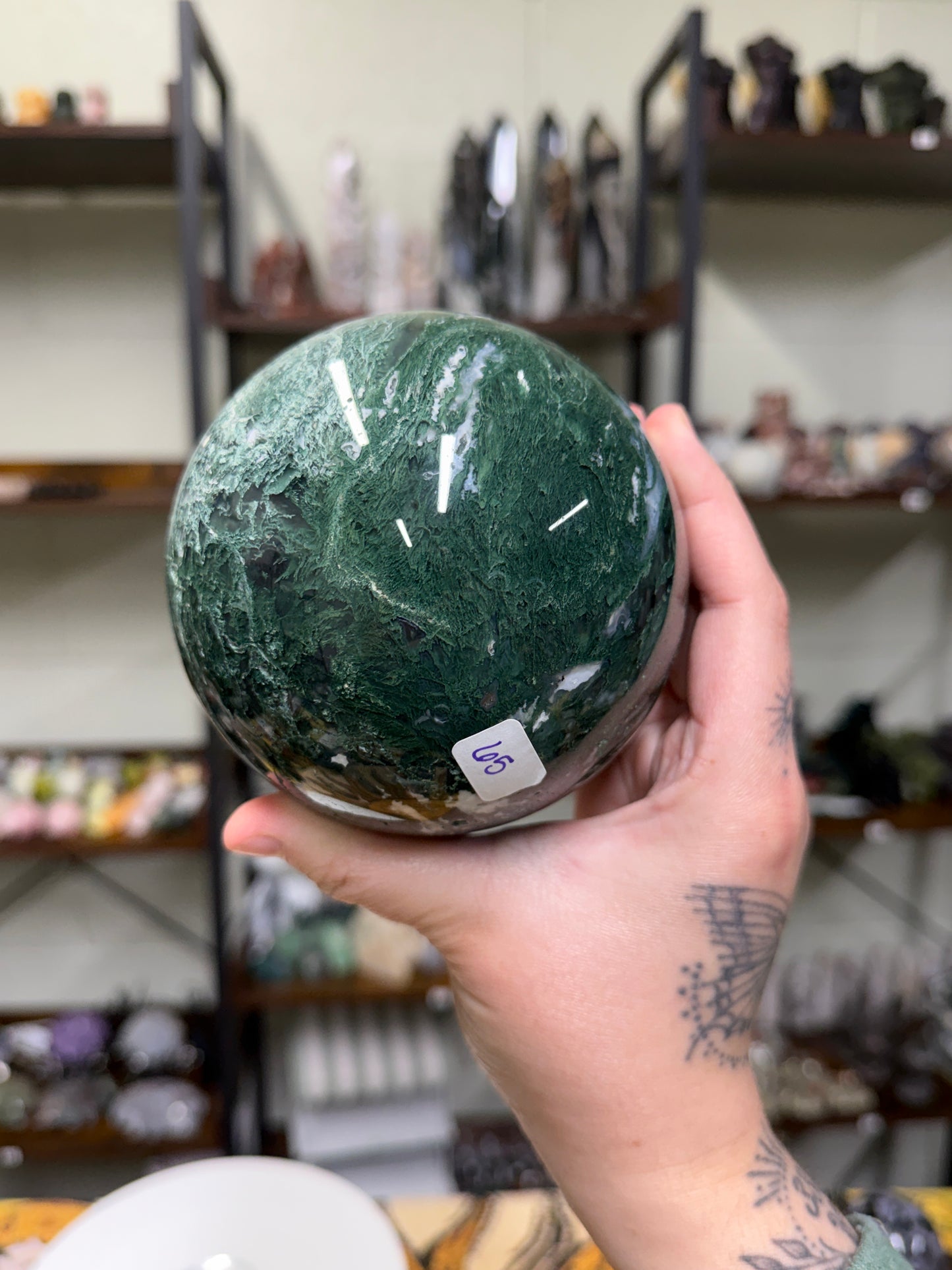 Moss Agate Sphere (65)