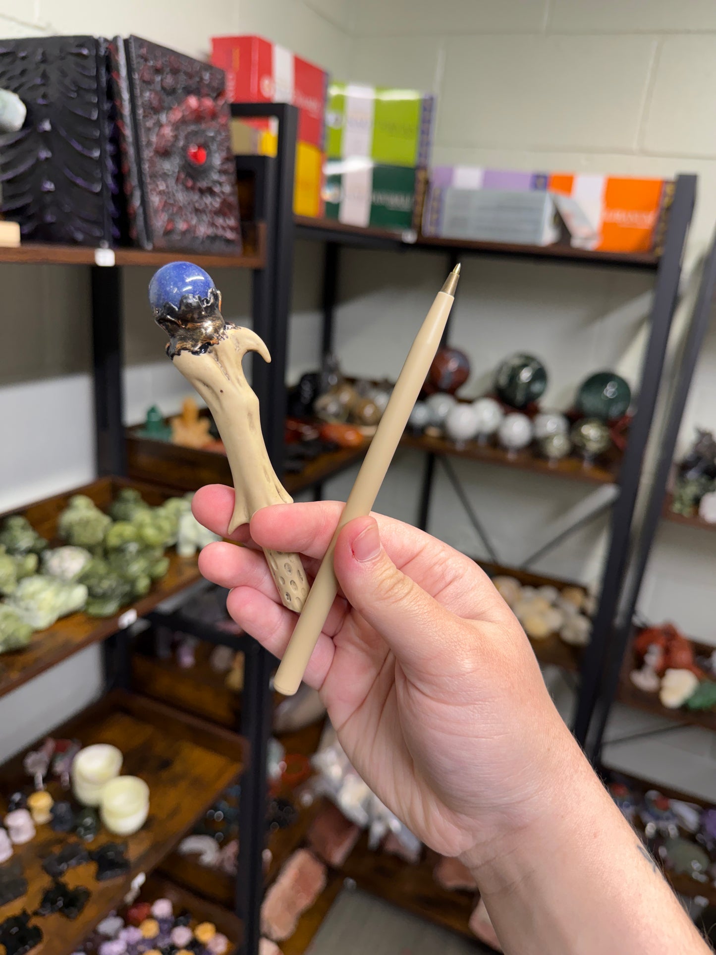 Wand Pen with Crystal Sphere