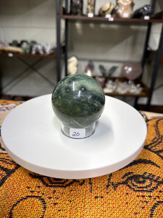 Green Sea Jasper Sphere (20)