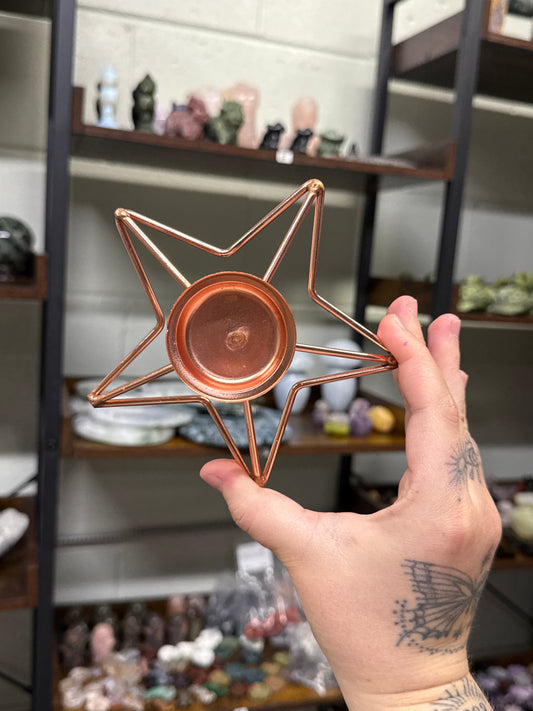 Rose Gold Star Sphere Stand