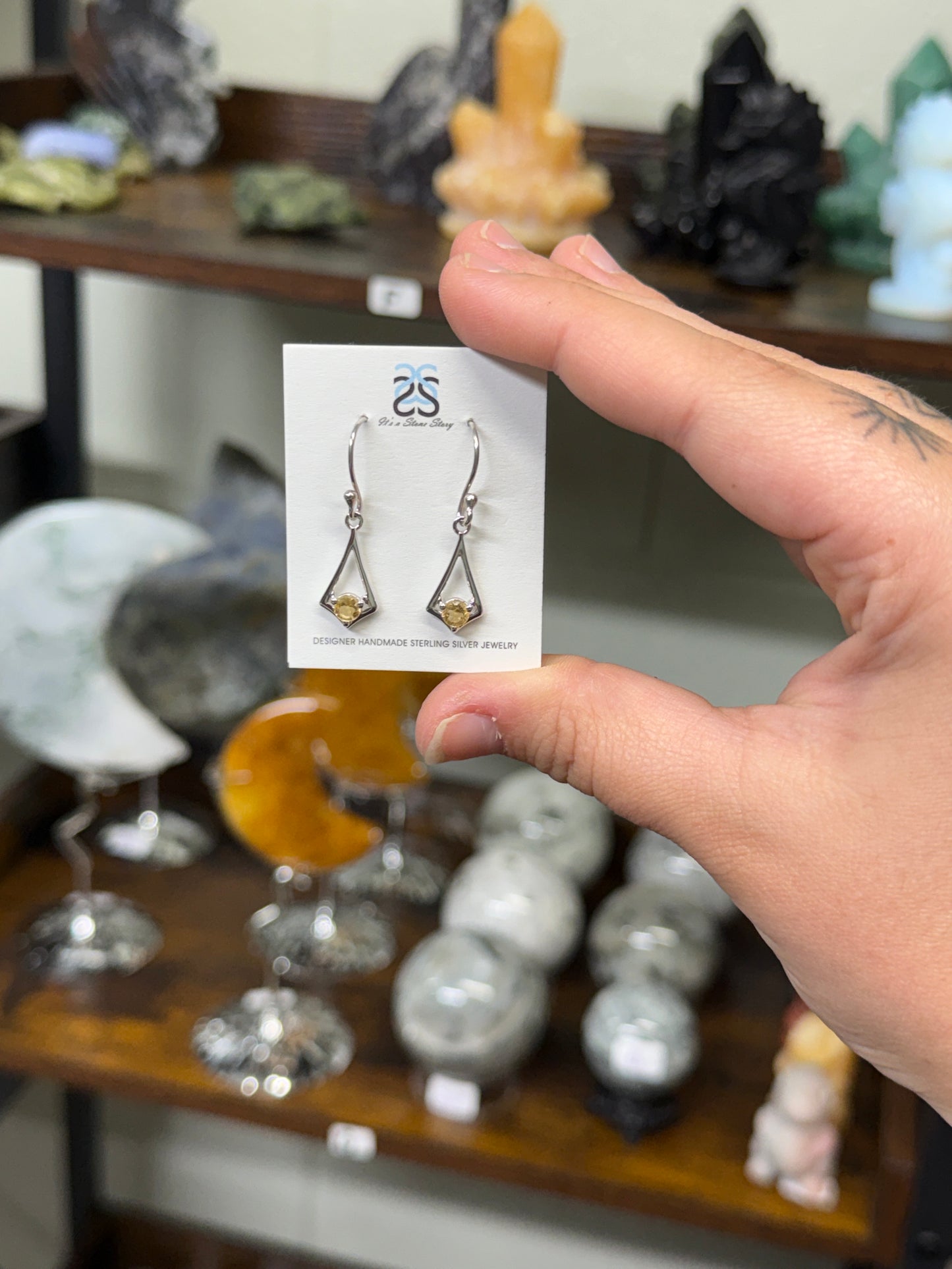 Citrine Dangle Earrings (45)