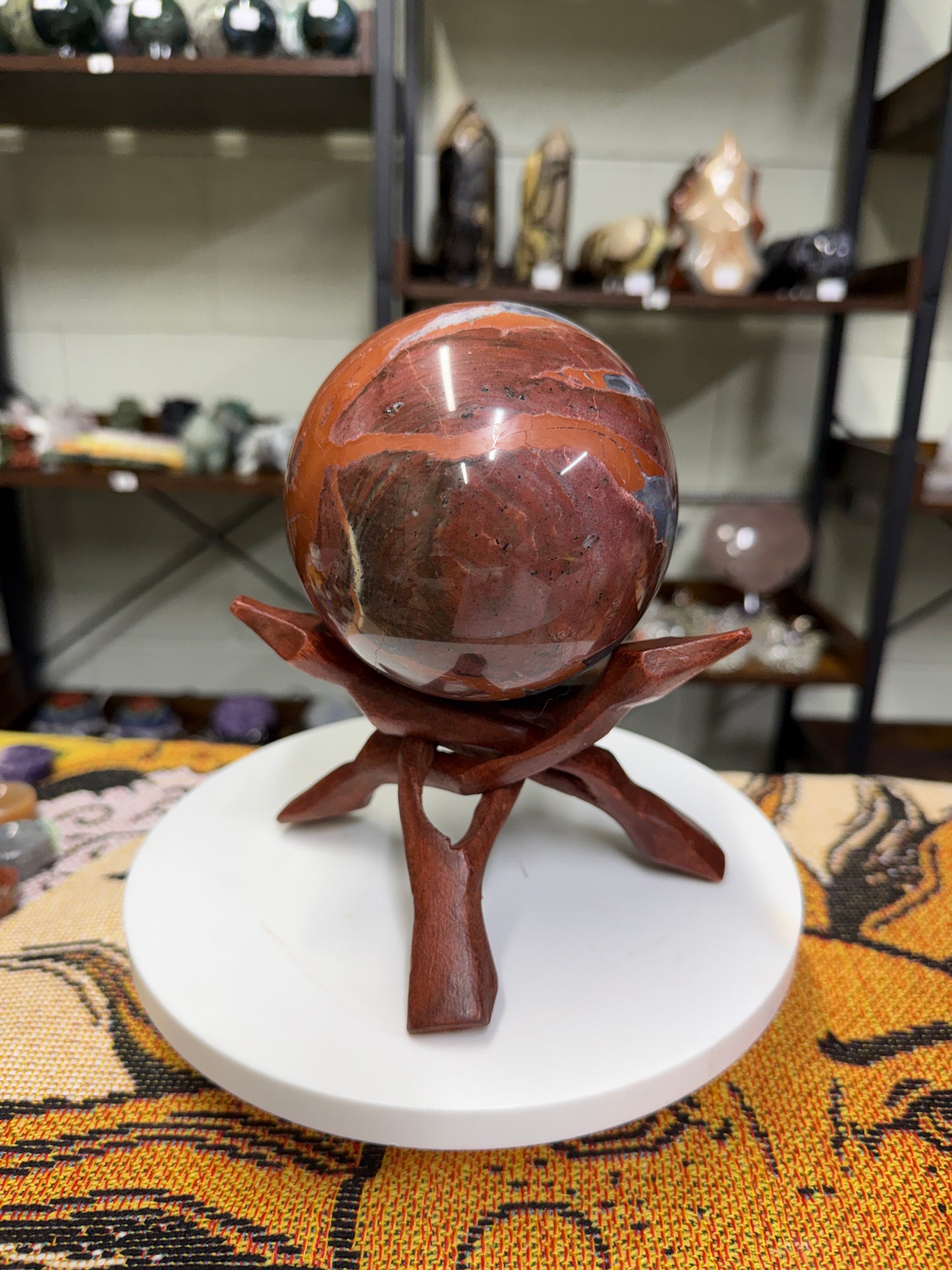 Wooden Large Sphere Stand