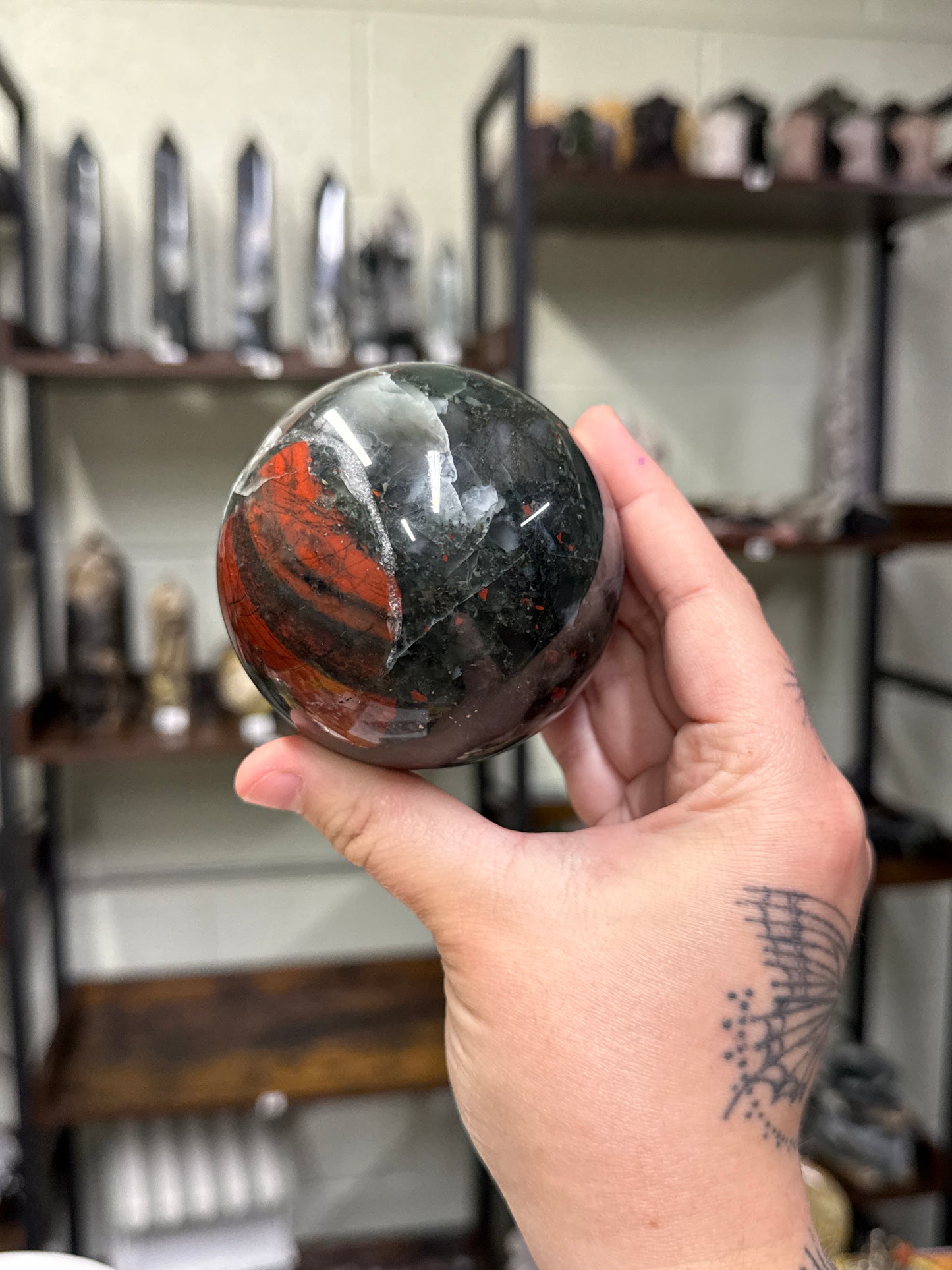 African Bloodstone Sphere (44)