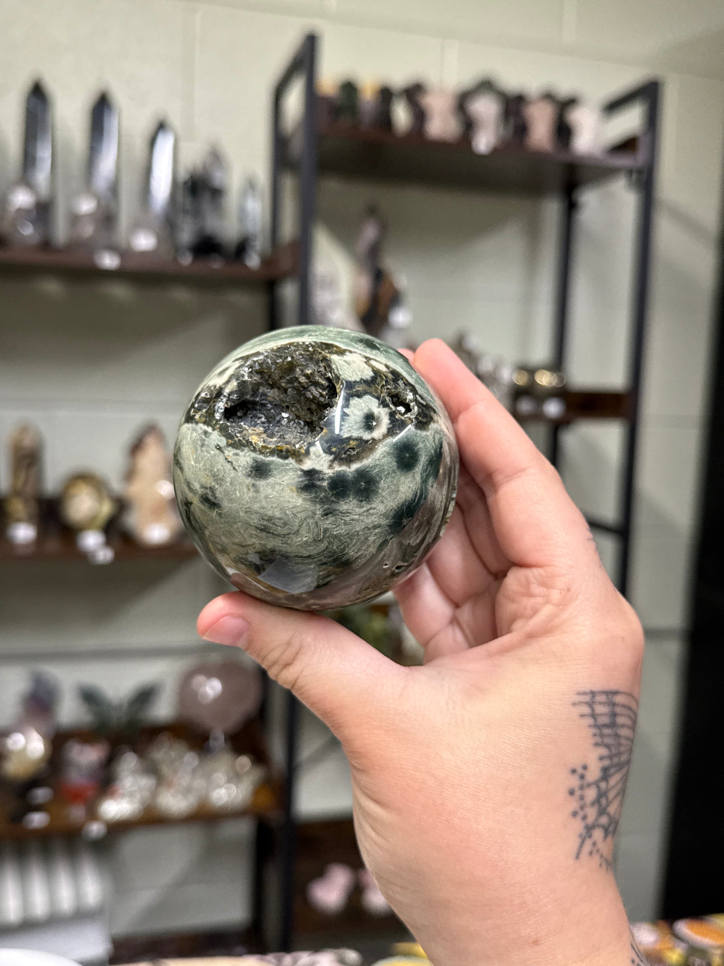 Green Sea Jasper Sphere (33)