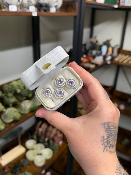 Amethyst Spinning Rings