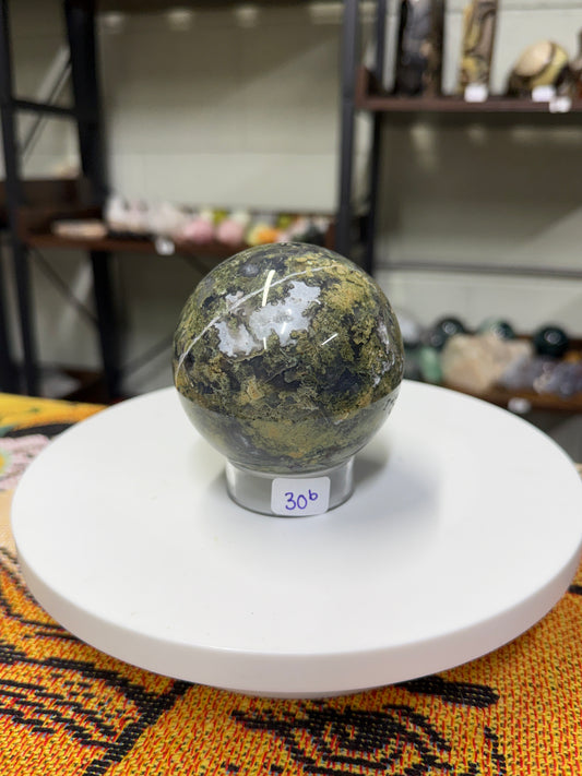 Moss Agate Sphere (30b)