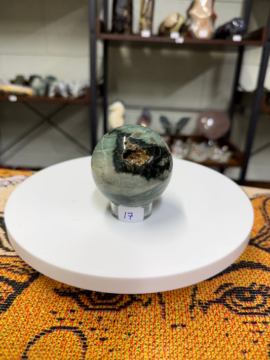 Green Sea Jasper Sphere (17)