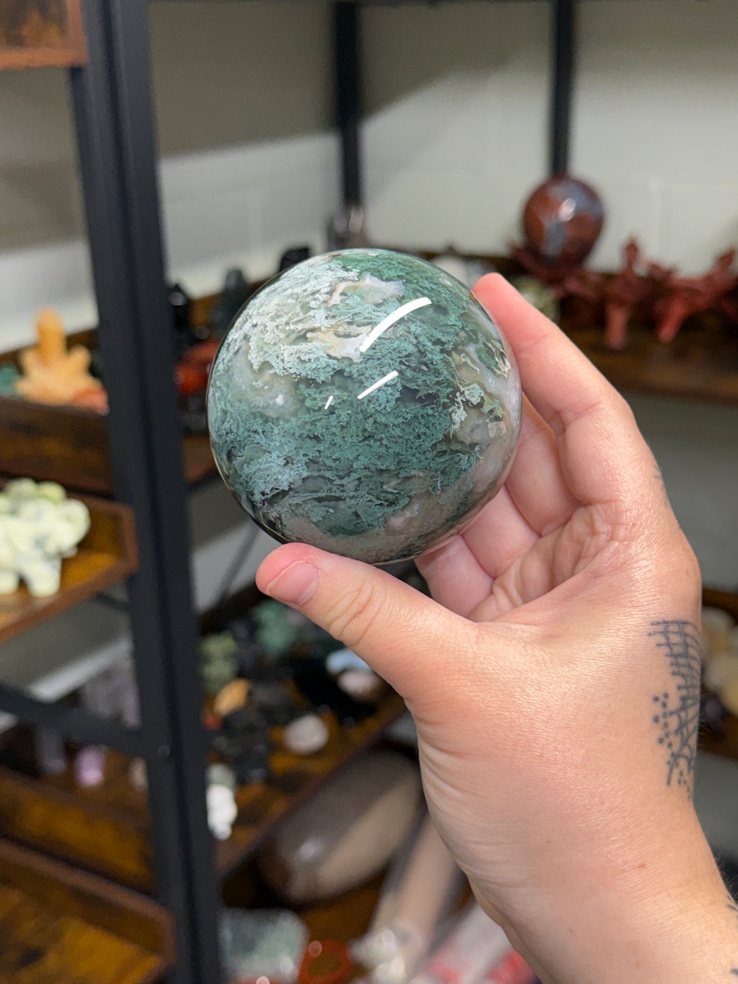 Moss Agate Sphere (34)