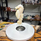 Yellow Calcite Seahorse on Stand