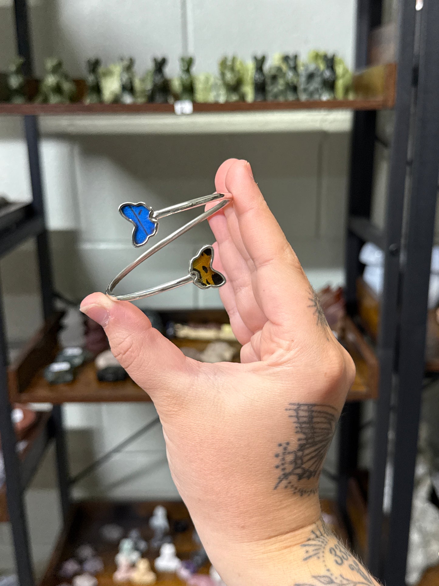 Real Butterfly Bangle (111b)
