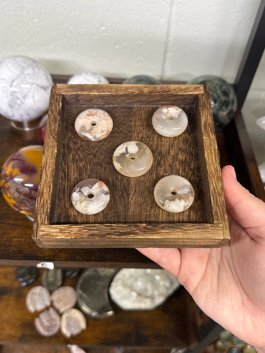 Flower Agate Donuts