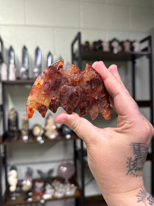 Fire Quartz Bat