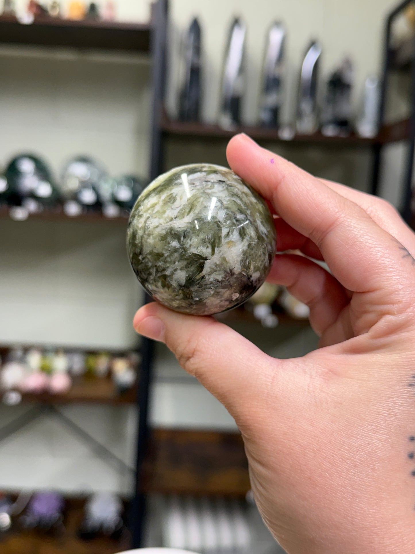 Green Mica Sphere (13)