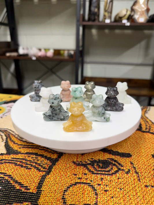 Zen Frog Carvings