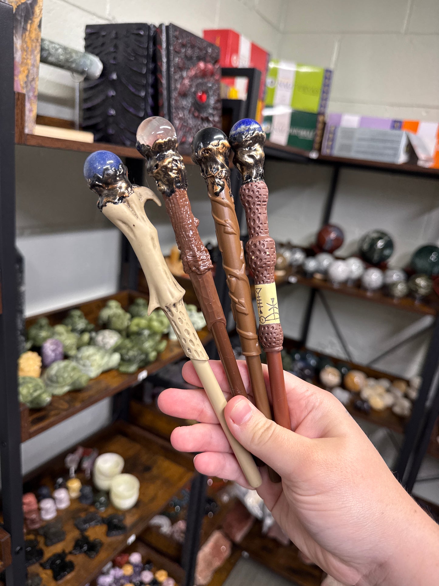 Wand Pen with Crystal Sphere