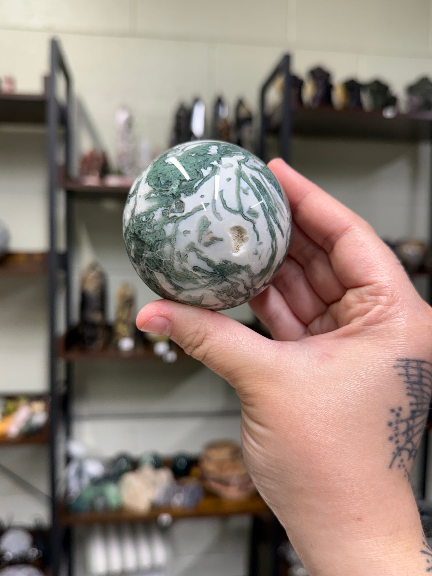 Moss Agate Sphere (20)