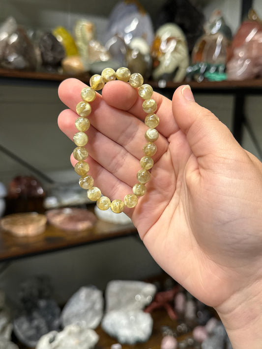 Yellow Mica Bracelet