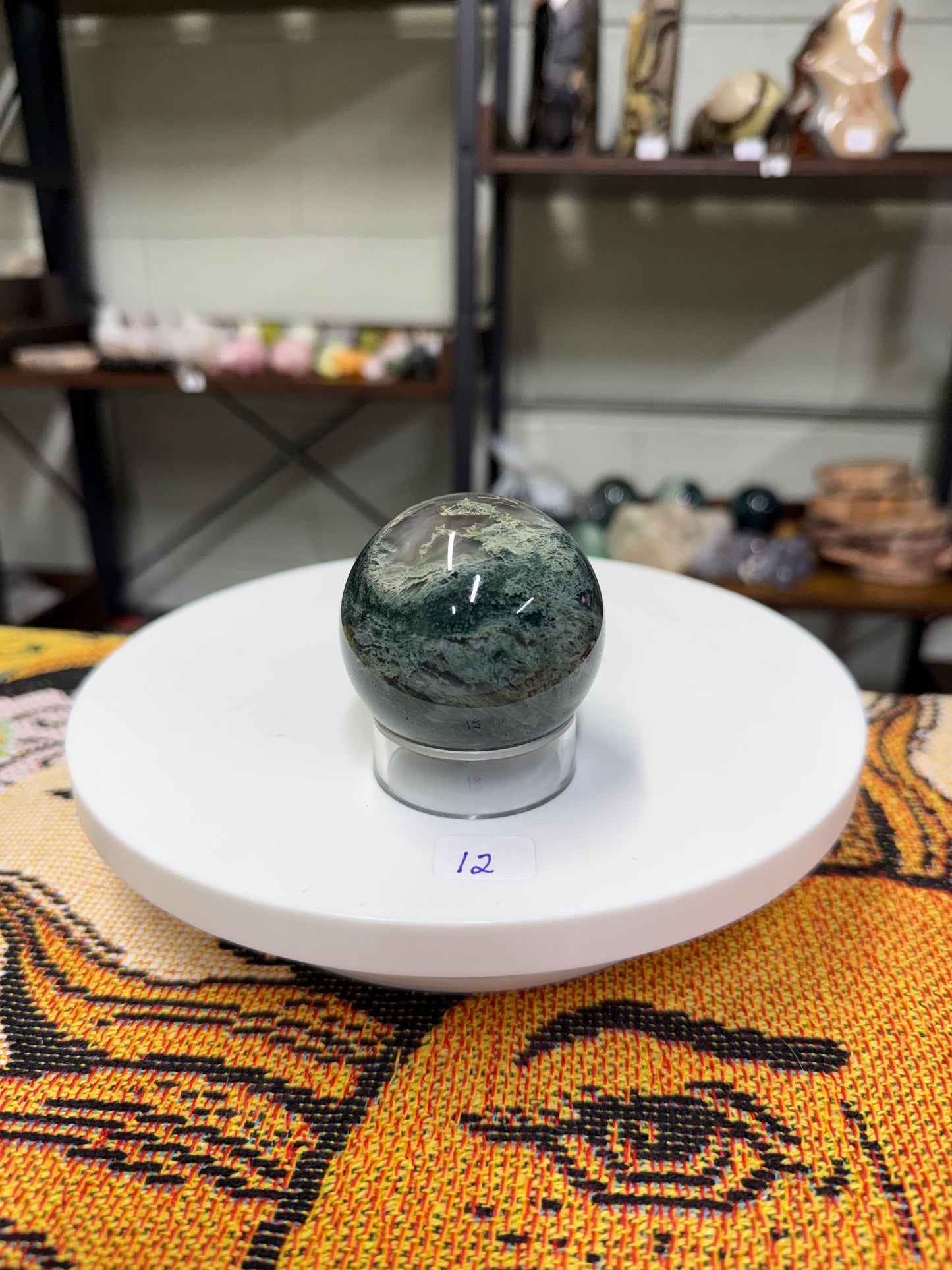 Moss Agate Sphere (12)