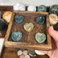 Moss Agate Mini Heart Bowls