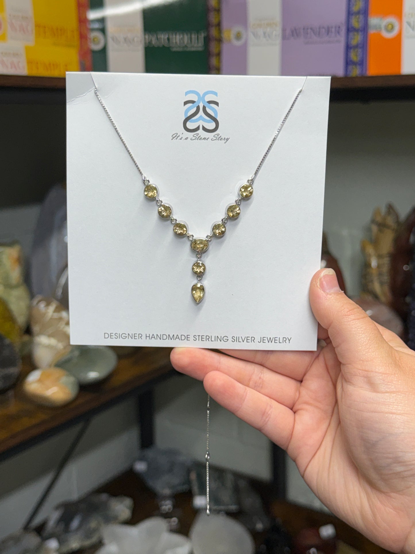Statement Citrine Necklace